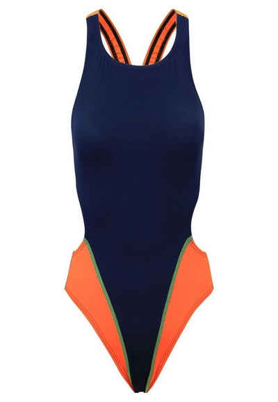 Fashy Badeanzug Fashy - Badeanzug Dunkelblau Orange Gr.36 Aquafeel (2001 00 Nr.18)