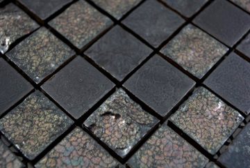 Mosani Mosaikfliesen Keramik Mosaik Fliese exklusive Japan schwarz anthrazit bronze