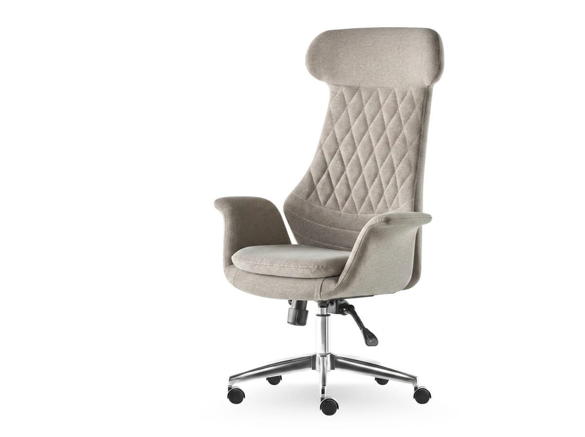 JVmoebel Chefsessel Executive Bürostuhl Moderner Stil Designer Beige Büromöbel Elegant, Made in Europa