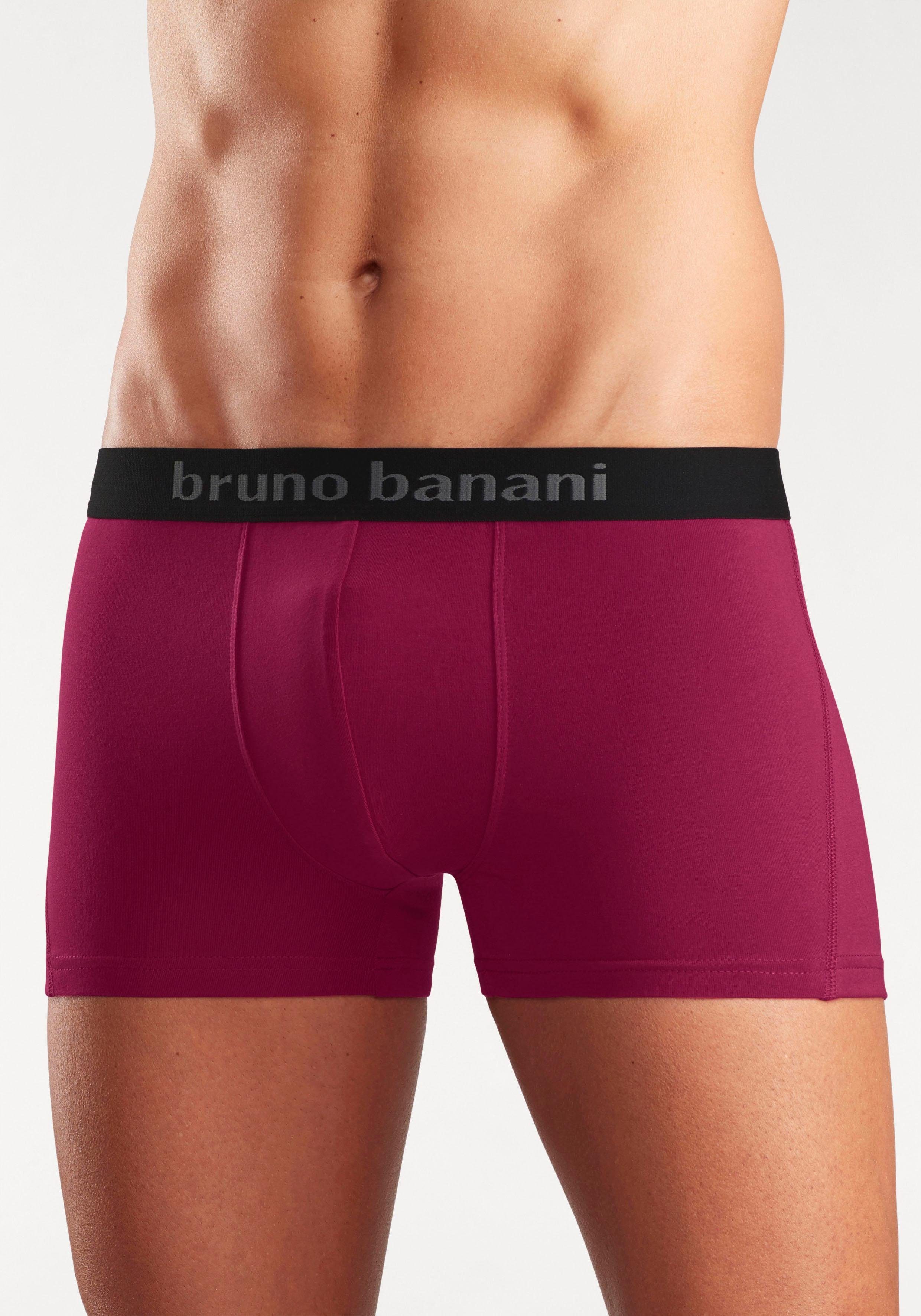 Bruno Banani Boxer Boxershorts für Herren (Packung, 4-St) mit farbigen Marken-Schriftzug am Bündchen – Bild 4 von 5