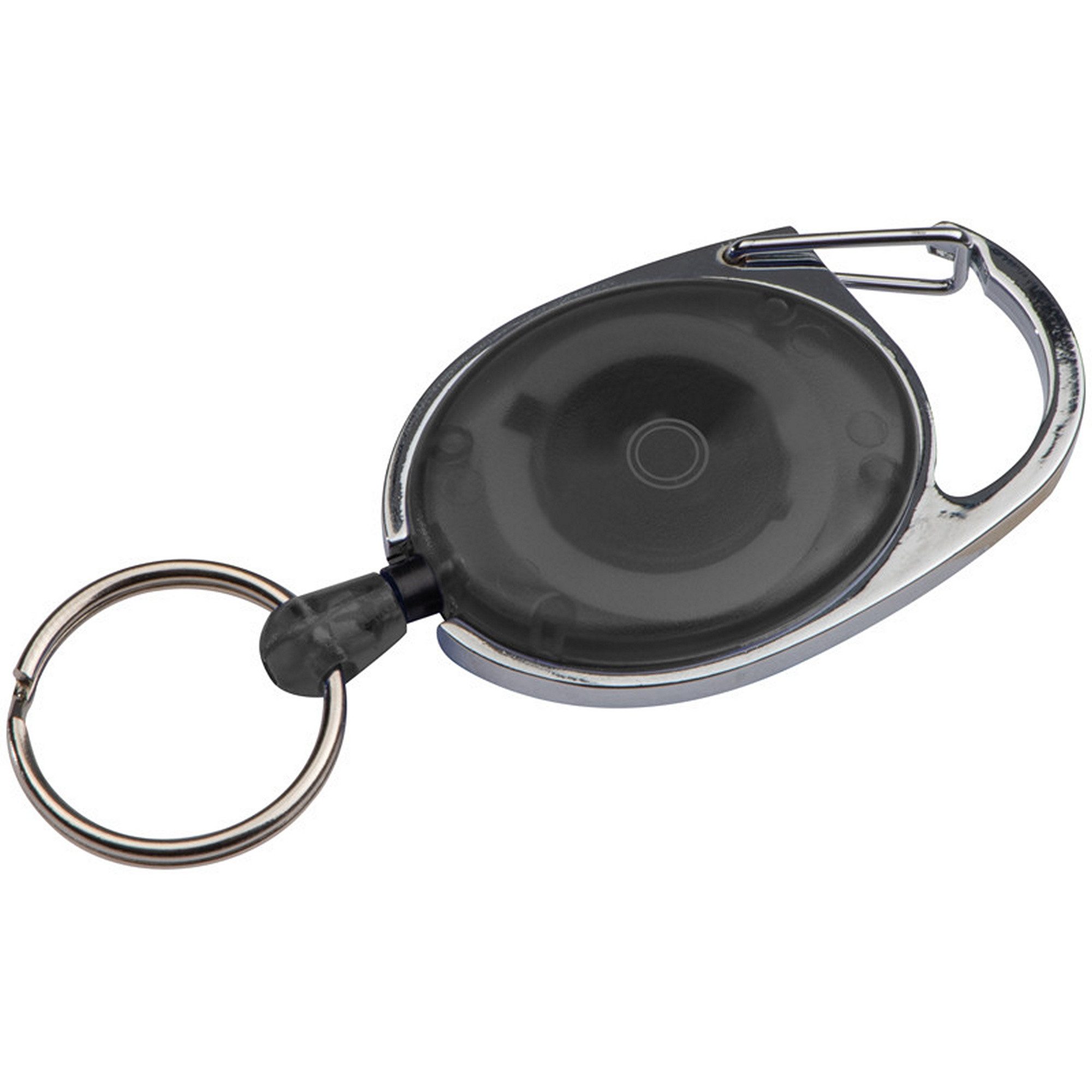 Schlüsselanhänger Schlüsselanhänger mit Karabiner und ausziehbarem Schlüsselring / Farbe