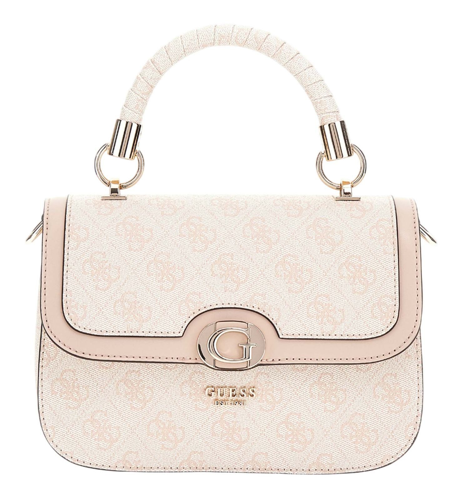 Guess Schultertasche Logo Top Handle Flap günstig online kaufen