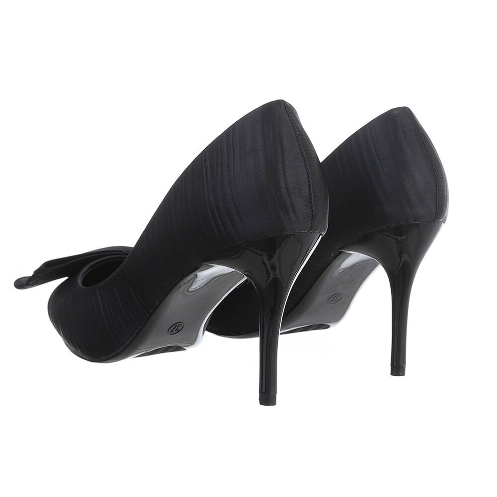 Ital-Design Damen Abendschuhe Elegant High-Heel-Pumps Pfennig-/Stilettoabsatz High Heel Pumps in Schwarz