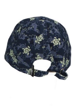 Sterntaler® Baseball Cap Basecap (1-St., Cap für Kinder aus Canvas mit Größenregulierung mit Muster) Hut Sonnenschutz Basecap Marine mit Schildkröten Print