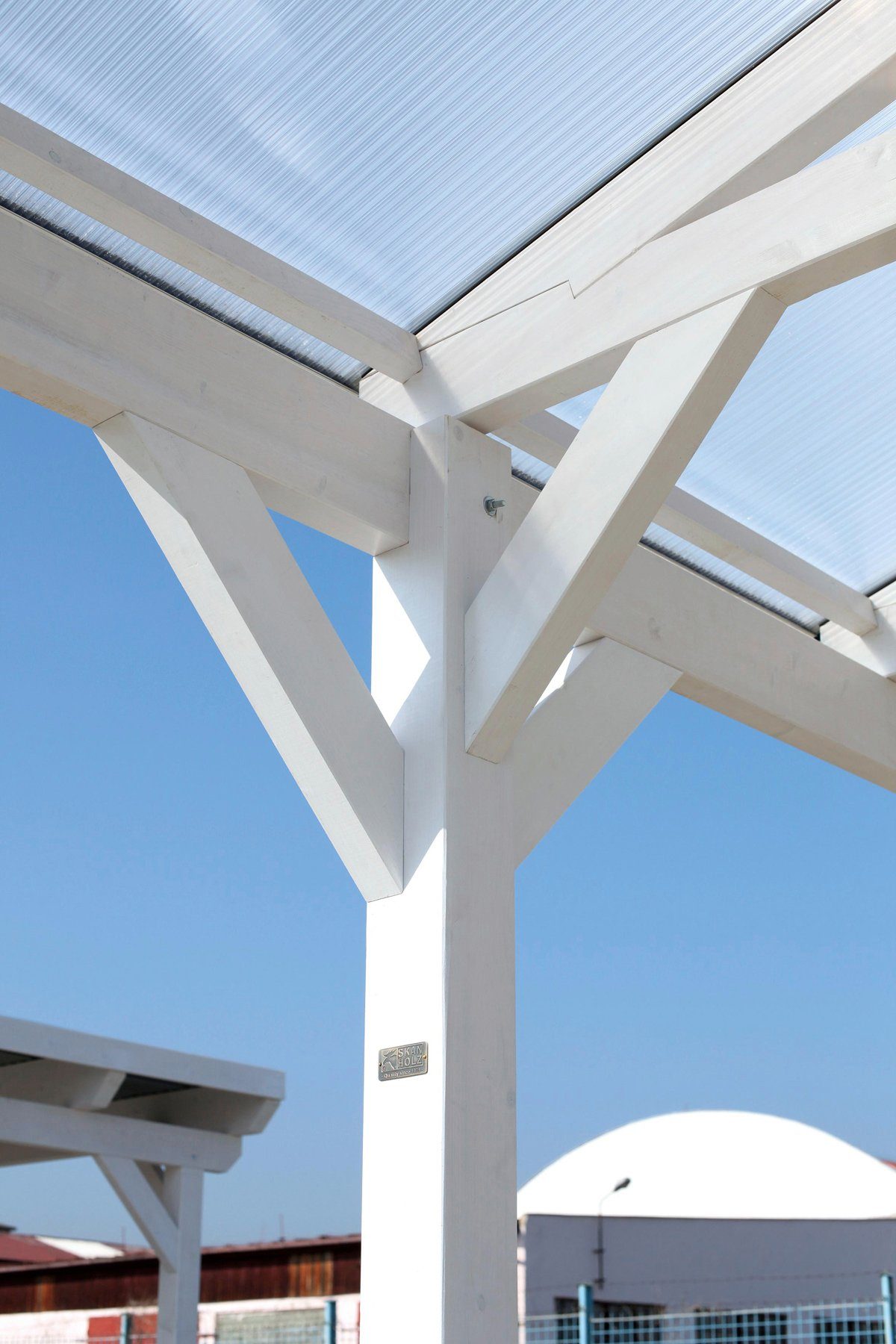 Skanholz Einzelcarport Westerwald, BxT: 362x541 cm, 220 cm Einfahrtshöhe