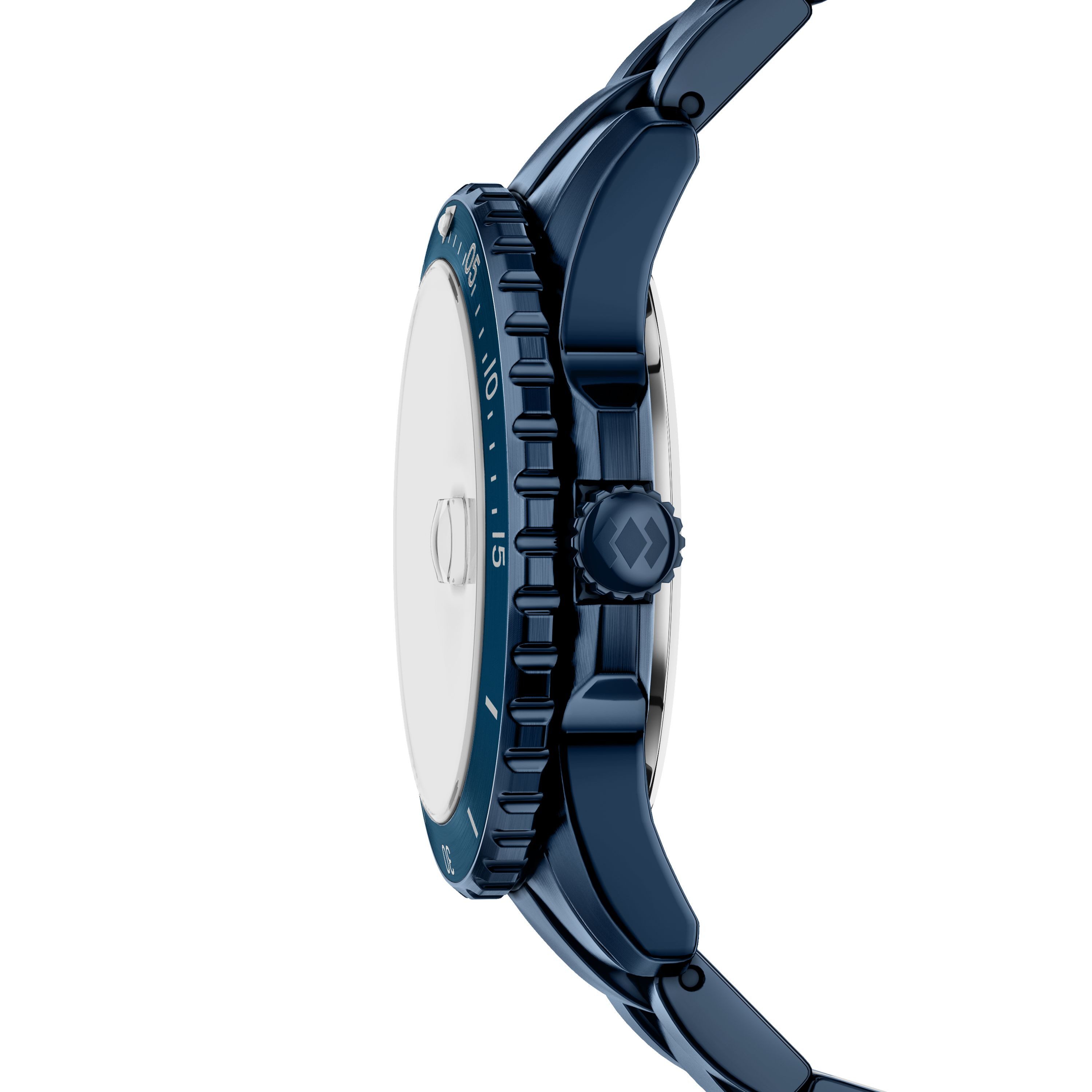 Fossil Quarzuhr Fossil Blue FS6166, Armbanduhr, Herrenuhr, Edelstahlarmband, analog, Tag