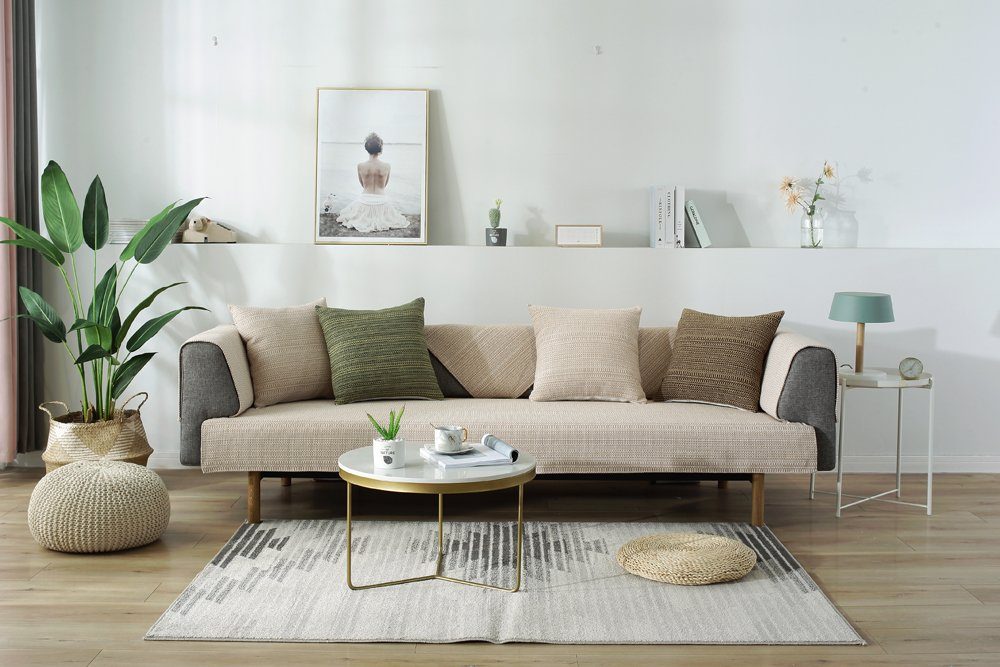 Coonoor Sofaschoner rutschfest, Geeignet für alle Jahreszeiten