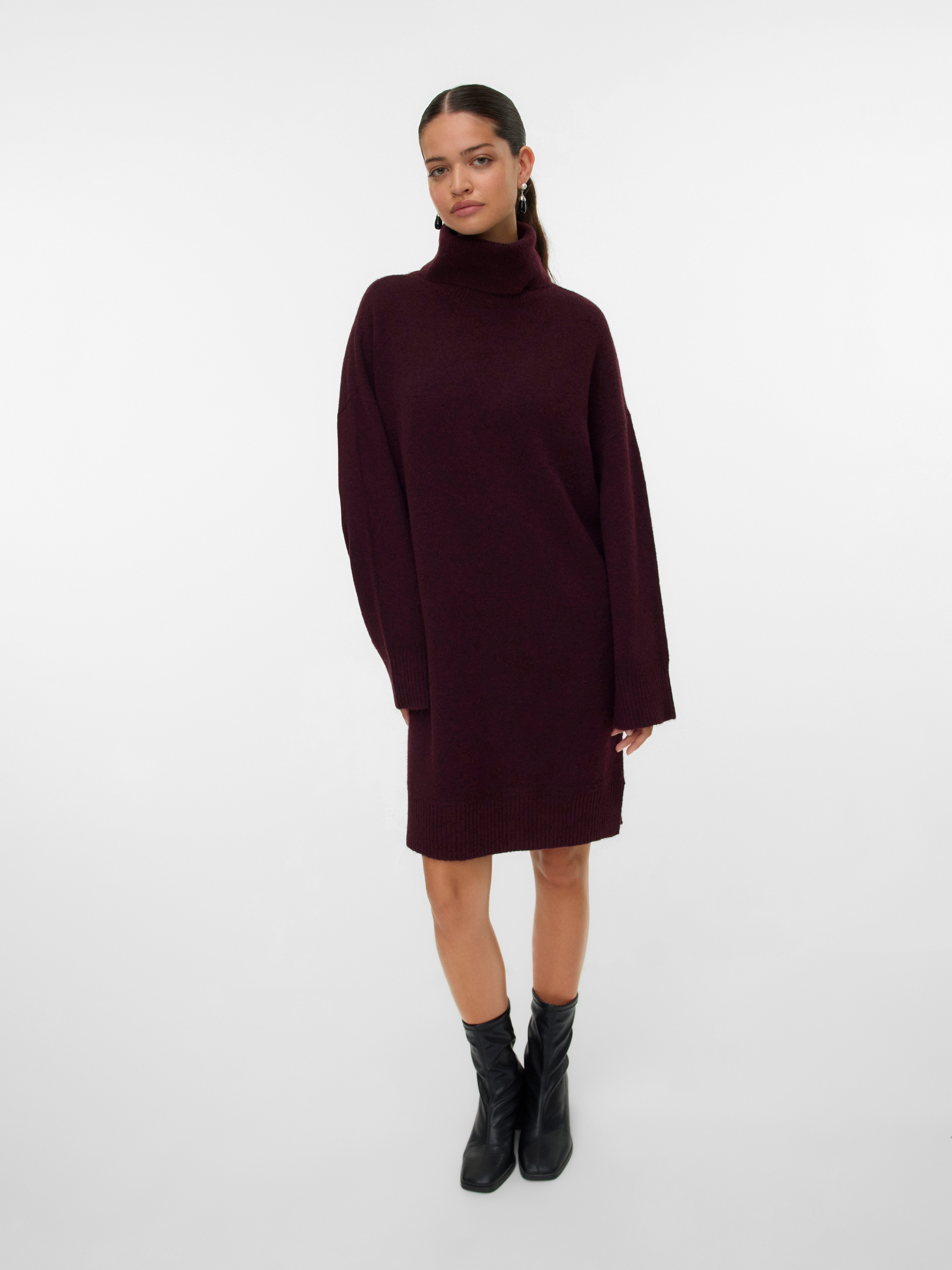 Vero Moda Strickkleid VMAQUARIUS LS ROLLNECK SHORT DRESS BF günstig online kaufen