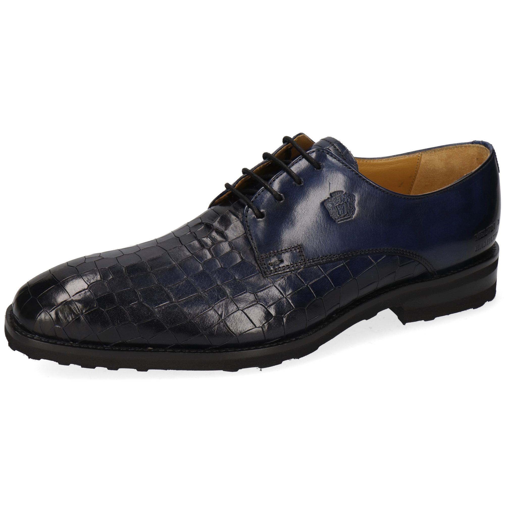 Melvin & Hamilton Flynn 1 Leder-Derby Schuhe für Herren Schnürschuh Flache Absätze, Echtes Leder, Vegetabile Gerbung