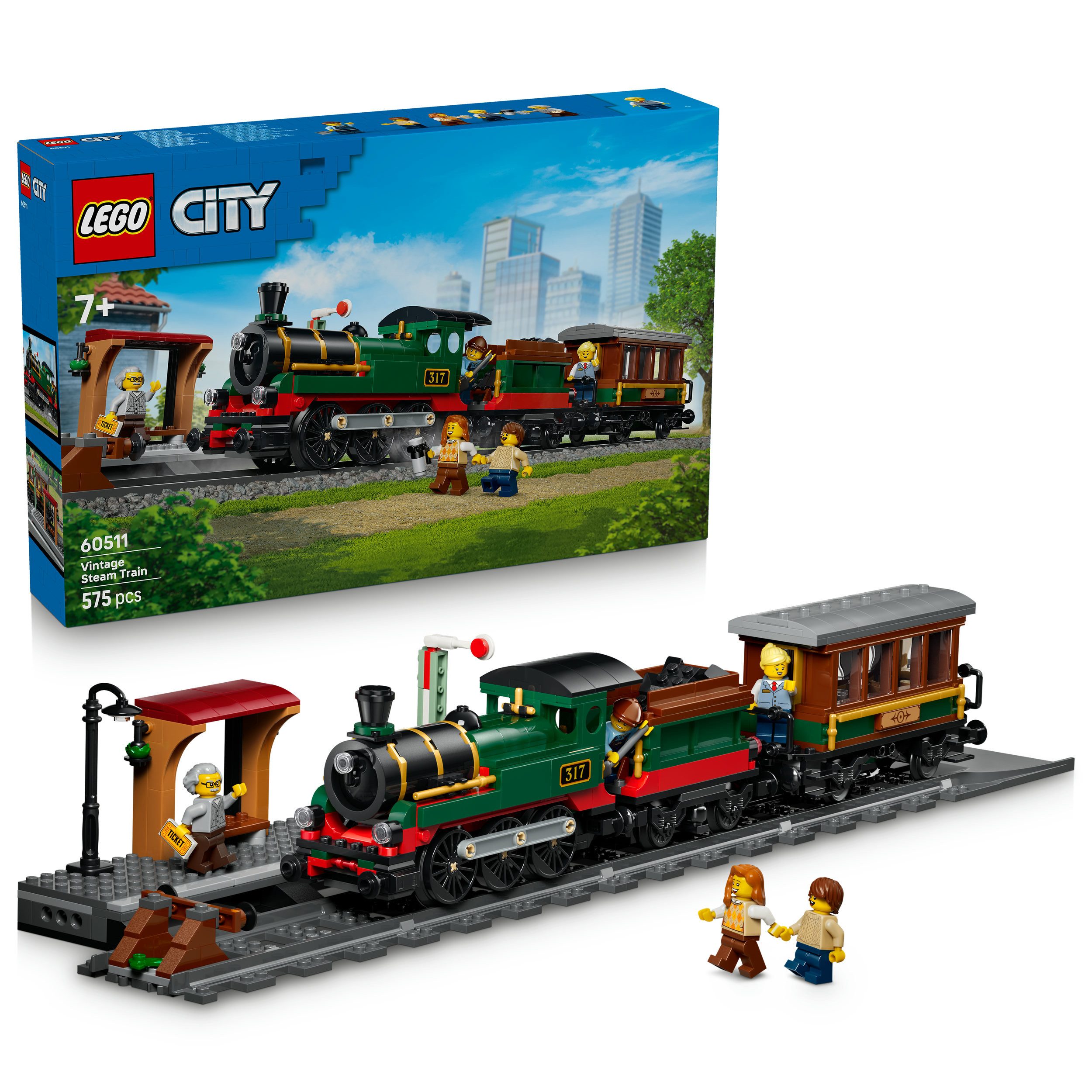 Klassischer Dampfzug (60511), LEGO City Konstruktionsspielsteine