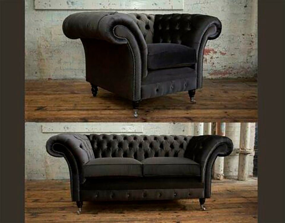 Sitzer 3+2+1 Sofa Couch Garnitur Chesterfield-Sofa, JVmoebel Chesterfield