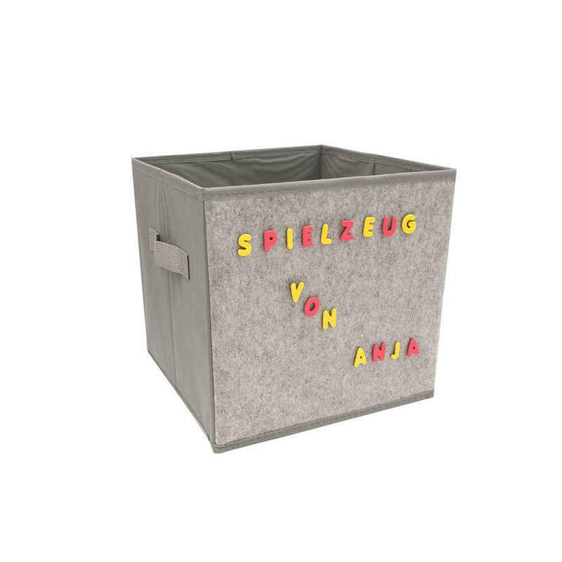 HTI-Line Aufbewahrungsbox »Aufbewahrungsbox mit Buchstaben Paloma« (1 Stück), Stoffbox