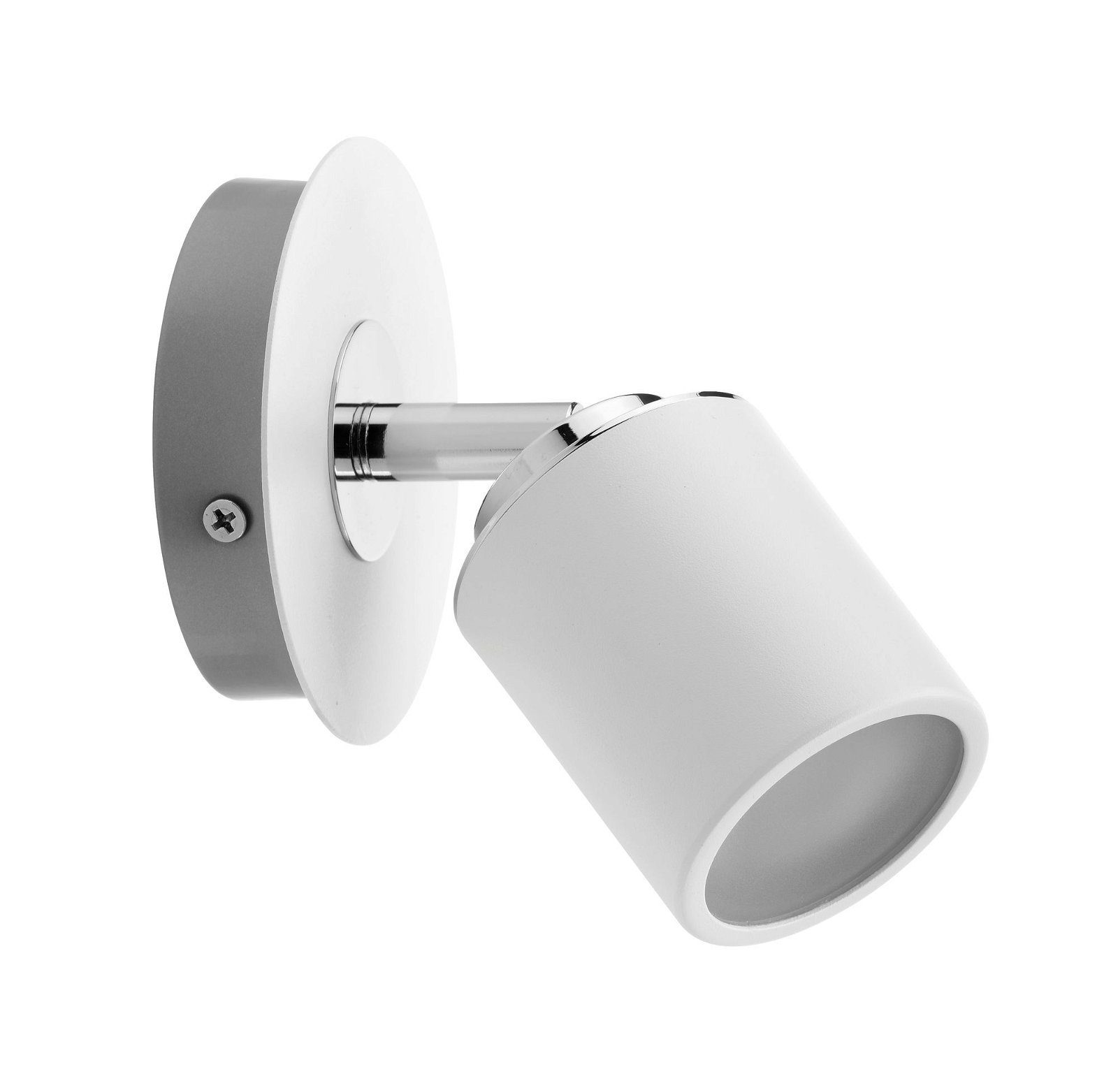 Deckenleuchte Spotlight Tube IP44 max. 1x10W Weiß/Chrom 230V Metall