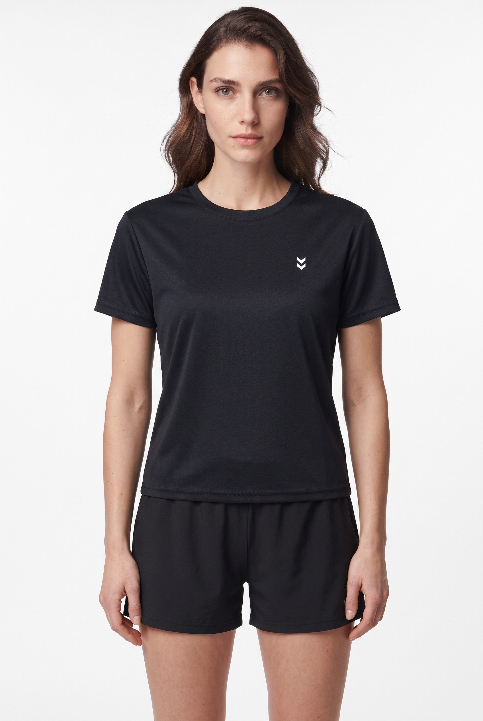 hummel Trainingsshirt HMLPULSE TRAINING W T-SHIRT S/S reguläre Passform, atmungsaktives Interlock-Material