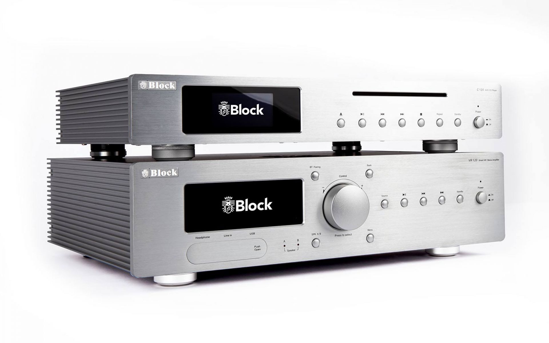 Block Block VR-120 HiFi Receiver 2x120W DAB+ Internetradio XLR Endverstärker