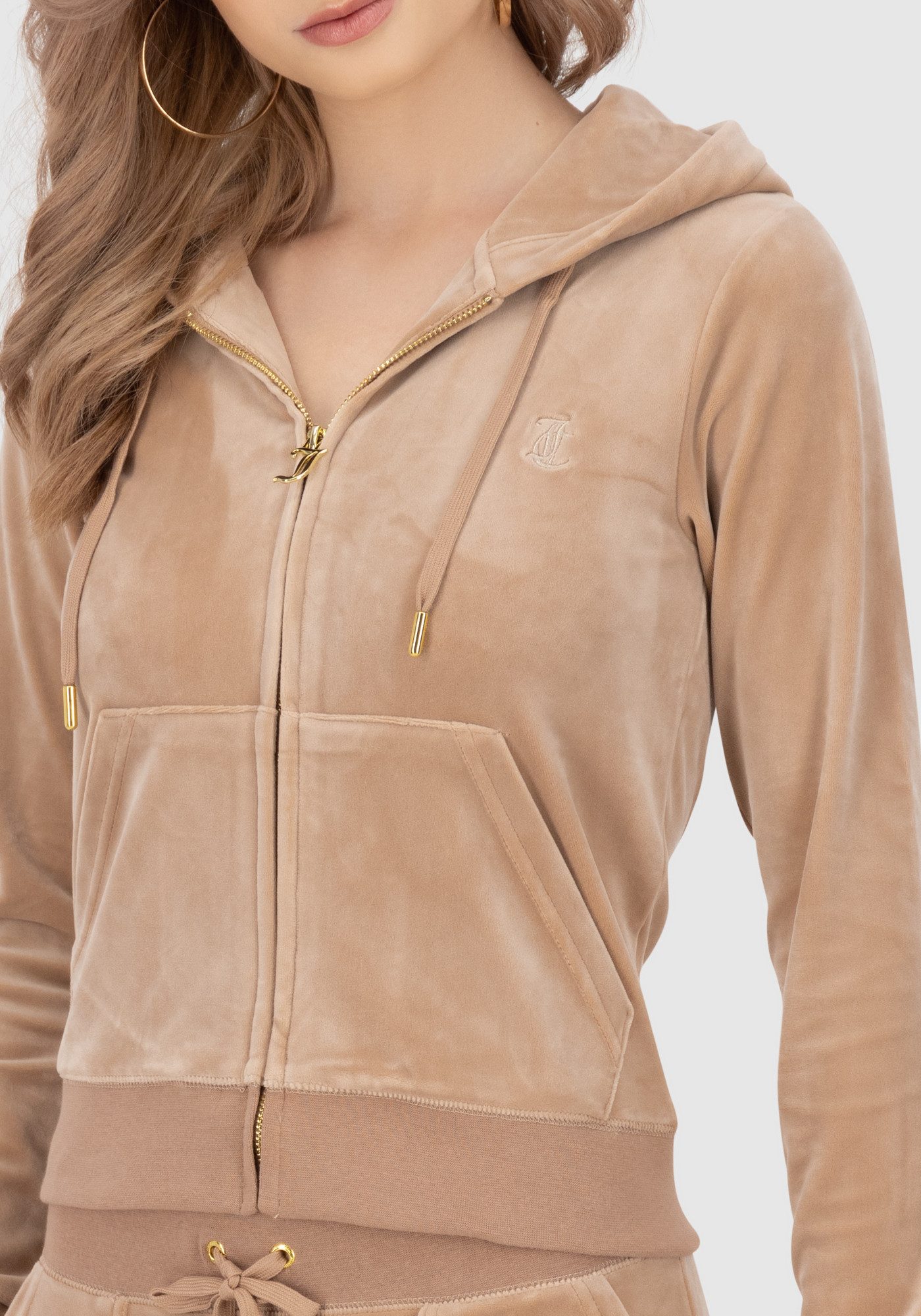 Juicy Couture Kapuzennickijacke ROBERTSON HOODIE GOLD HARDWARE Damen Traini günstig online kaufen