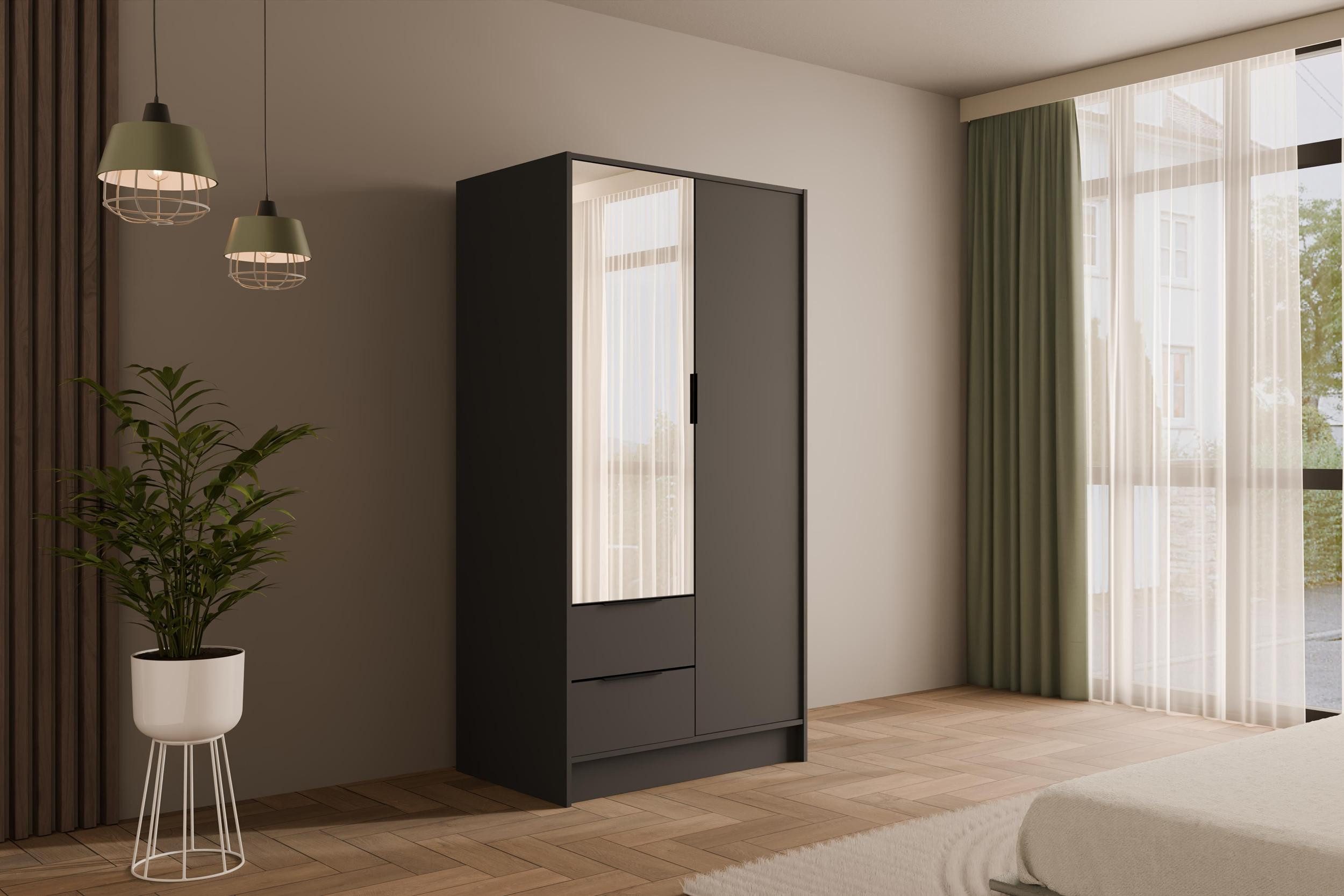 ALTDECOR Drehtürenschrank KOLIN (Kleiderschrank Garderobenschrank mit günstig online kaufen