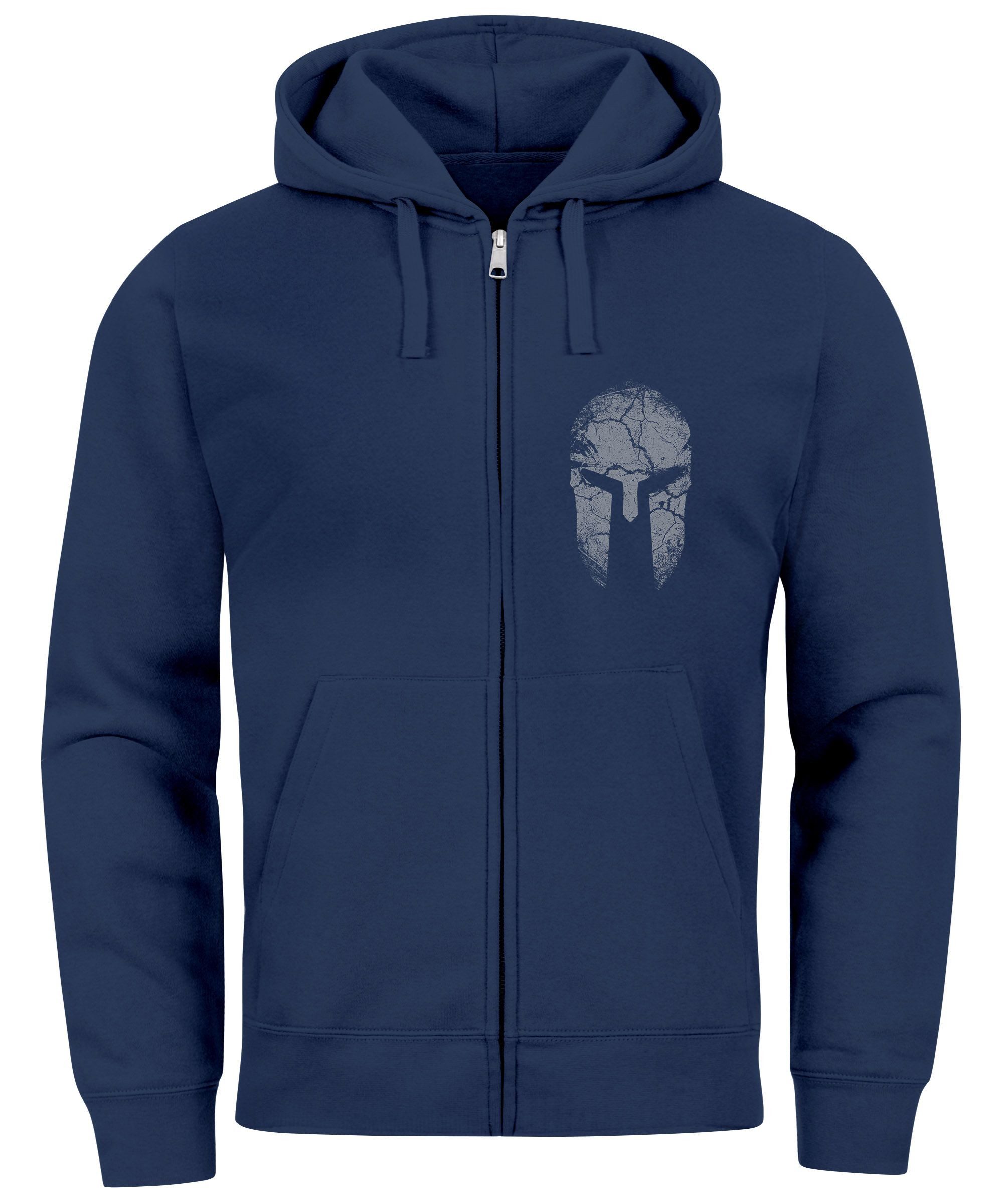Neverless Sweatjacke Zip-Hoodie Herren Sparta Sweatjacke Kapuze Print Aufdr günstig online kaufen