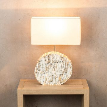 Levandeo® Nachttischlampe, Lampe 35x54x16cm Holz Treibholz Unikat Tischleuchte Dekoration