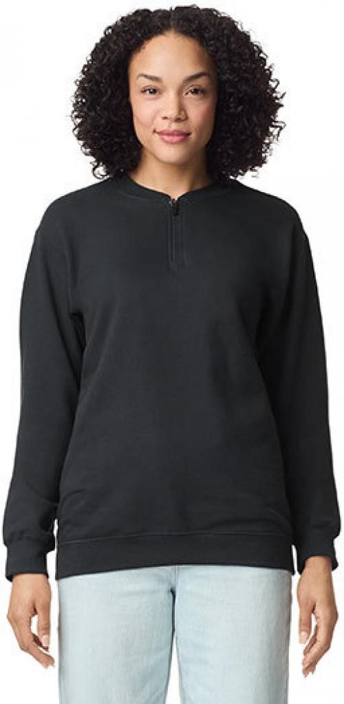 Gildan Sweatshirt Softstyle® Midweight Adult Fleece 1/4 Zip Sweatshirt Damen