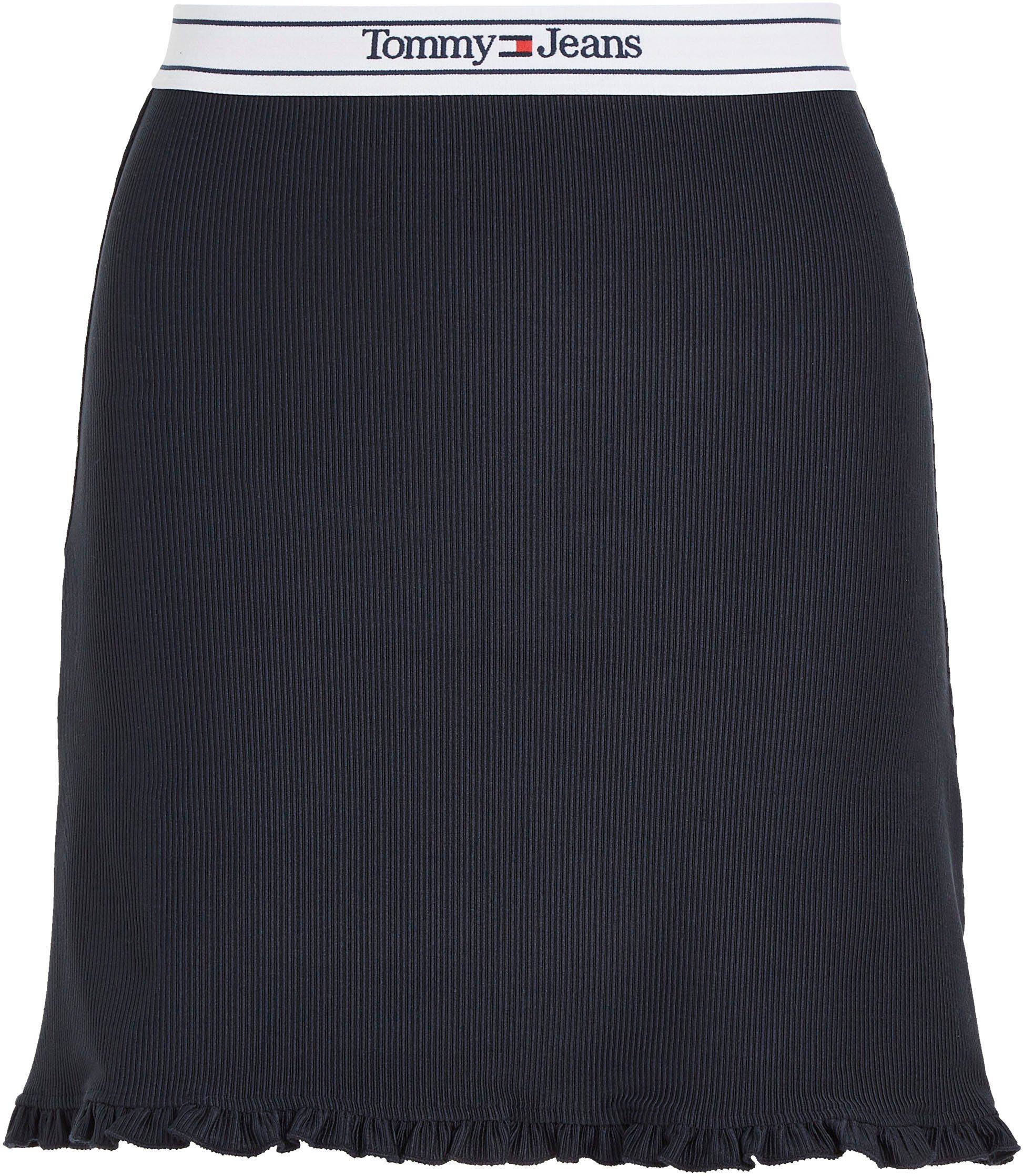 Tommy Jeans A-Linien-Rock TJW LOGO MINI SKIRT mit Schriftzug WAISTBAND Bund Tommy Jeans am