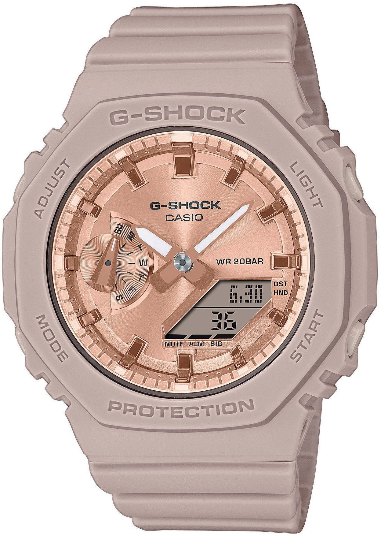 CASIO G-SHOCK Chronograph GMA-S2100MD-4AER, Quarzuhr, Armbanduhr, Damen, Herren, digital, bis 20 bar wasserdicht