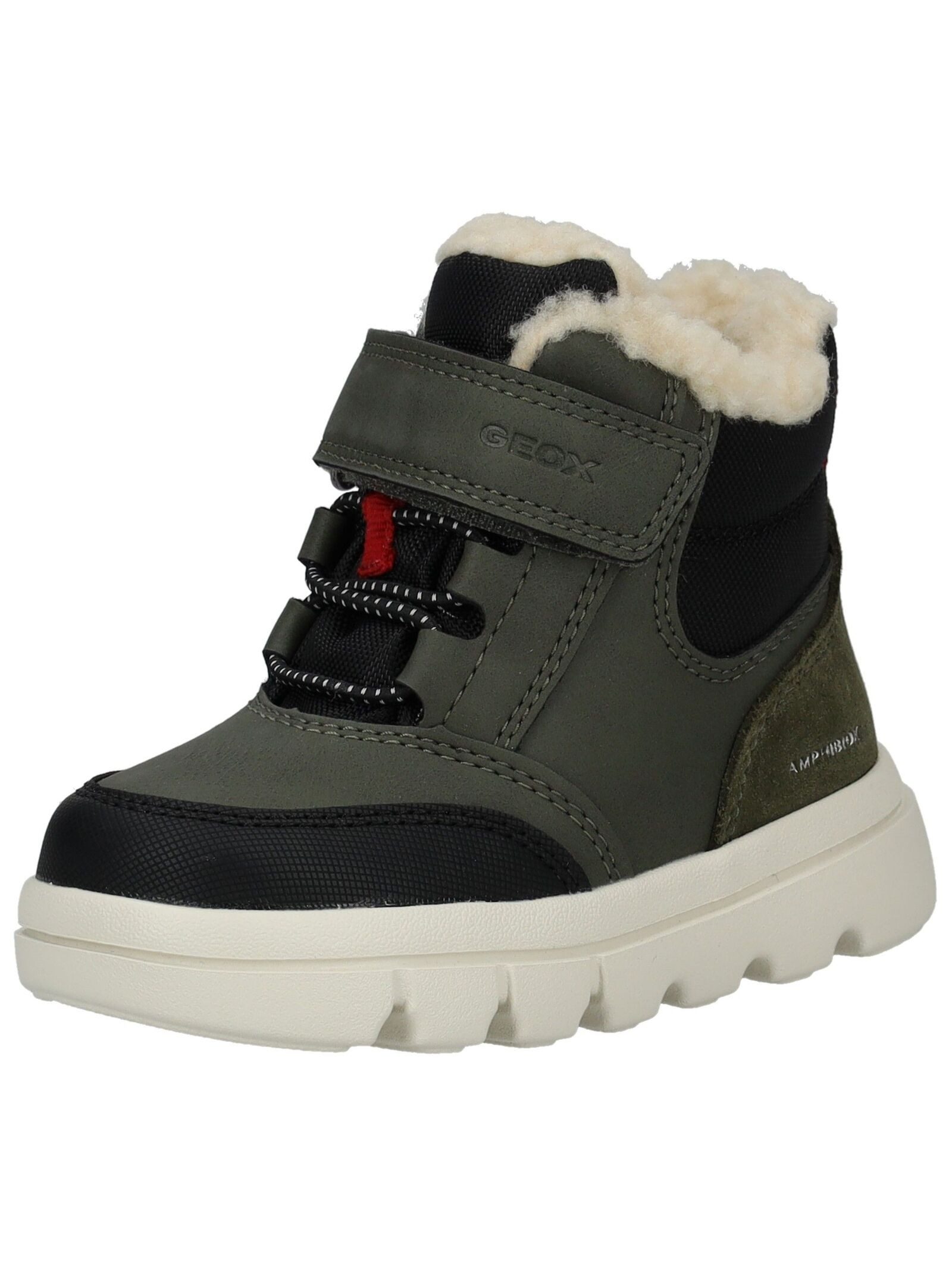 Geox Geox Stiefelette Leder/Textil Schnürstiefelette