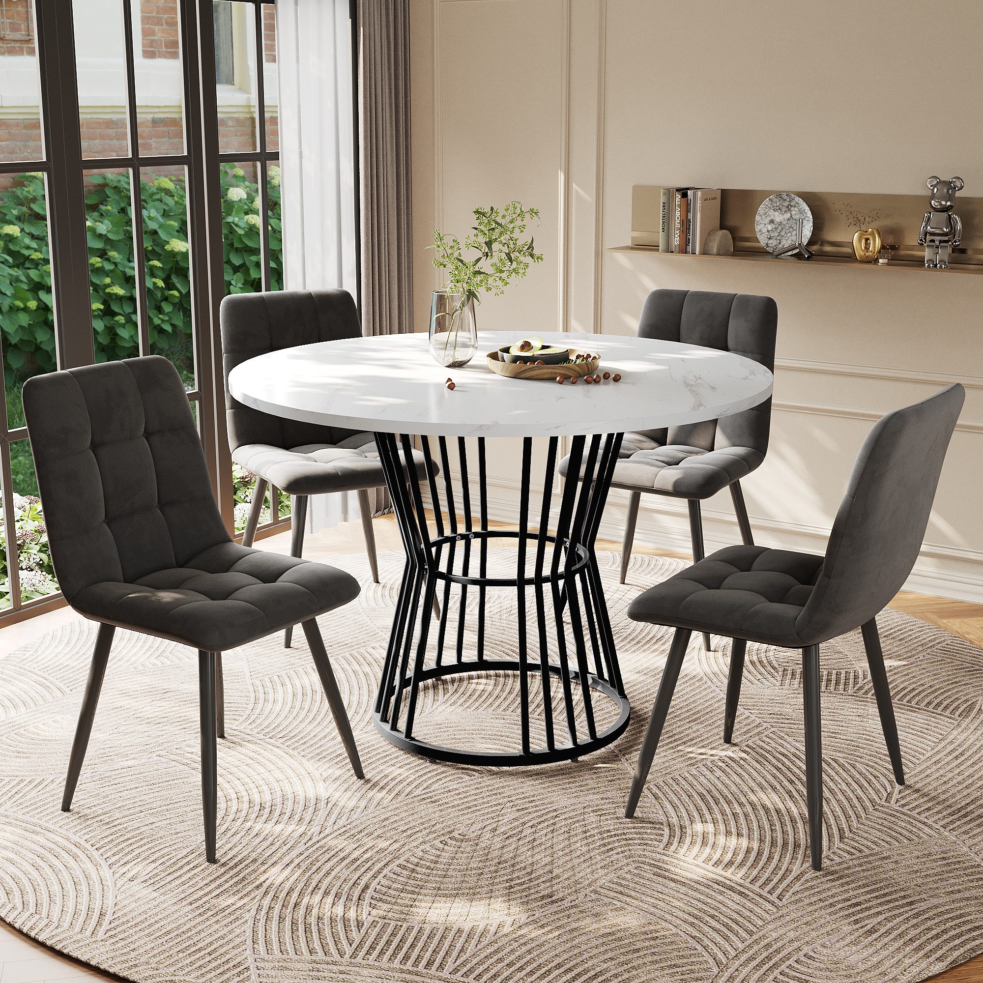 HAUSS SPOLE Essgruppe 5-teilig Esstisch mit günstig online kaufen