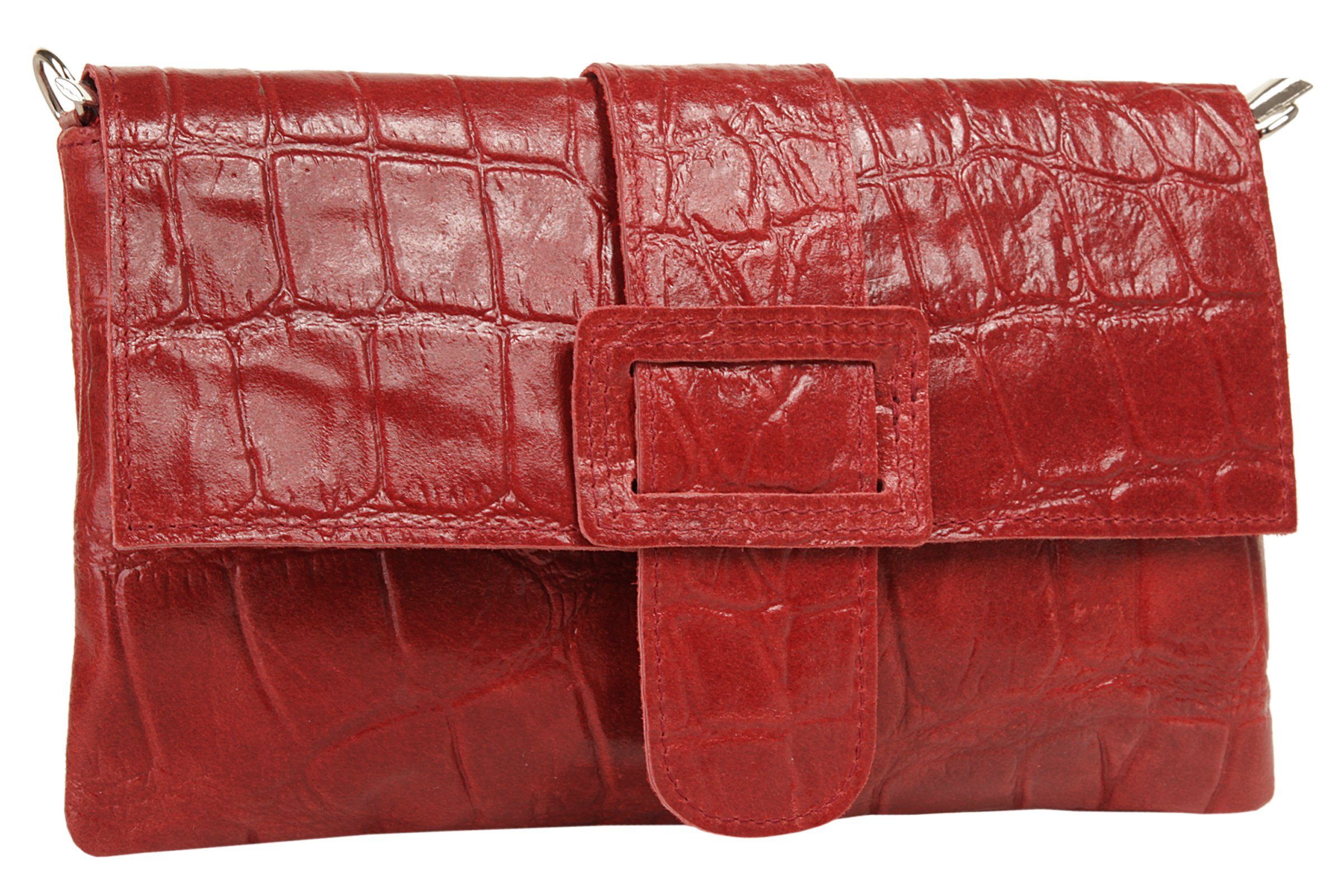 Cluty Abendtasche, echt Leder, Made in Italy