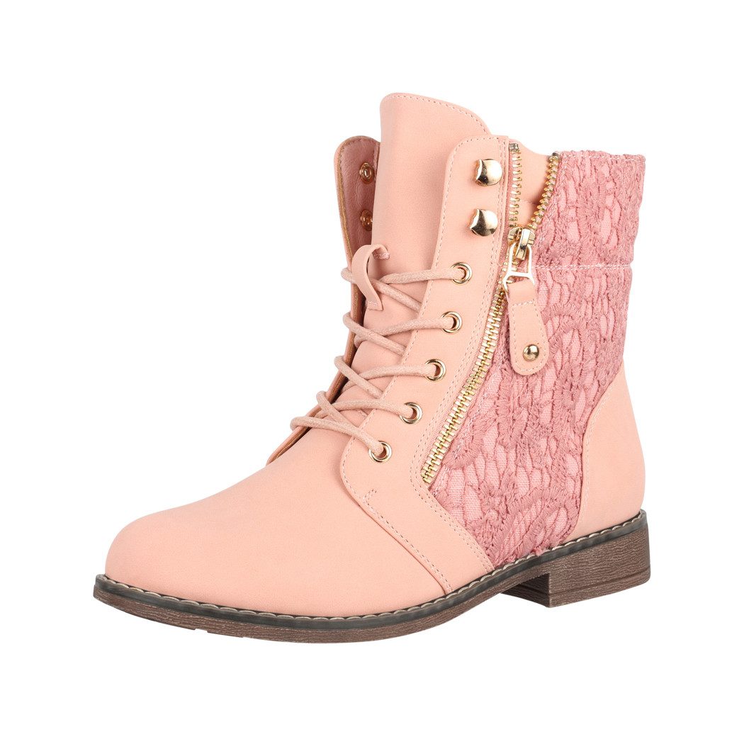 Elara Worker Boots Schnürstiefelette