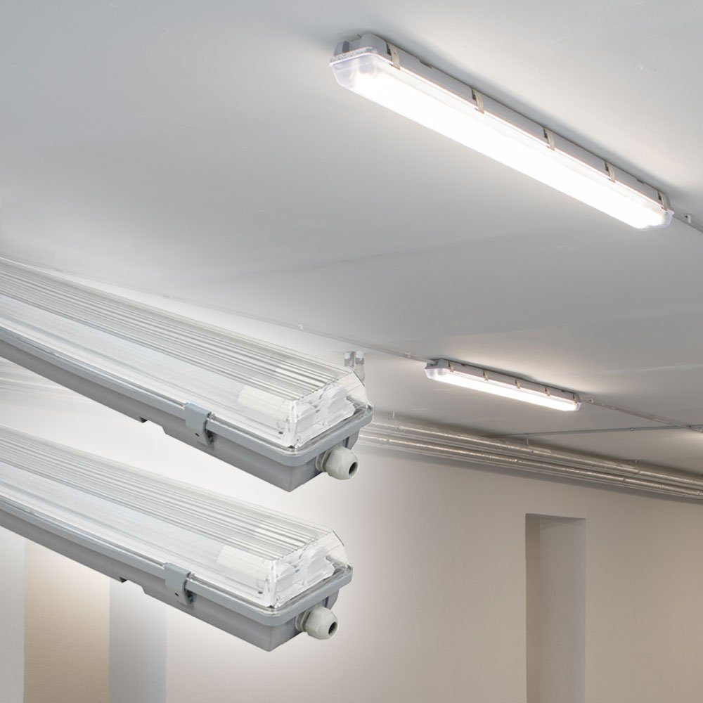 etc-shop LED Deckenleuchte, LED-Leuchtmittel fest verbaut, Neutralweiß, Wannenleuchte Deckenlampe Leuchte Röhrenlampe