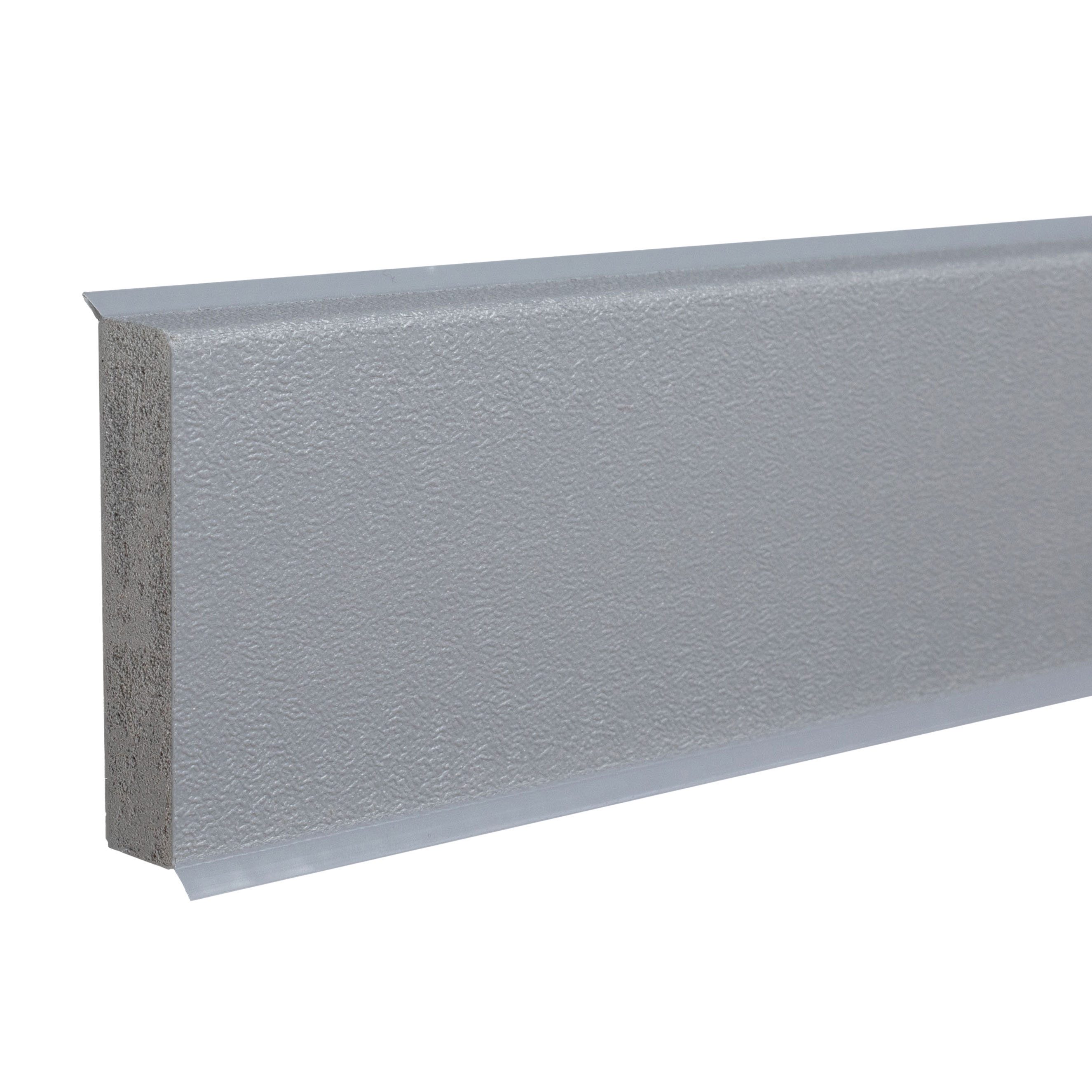 PROVISTON Sockelleiste 12 x 60 x 2500 mm Fußleiste Kunststoff PVC Hartschaum by PROVISTON, L: 250 cm, Spar-Set, 5-St.