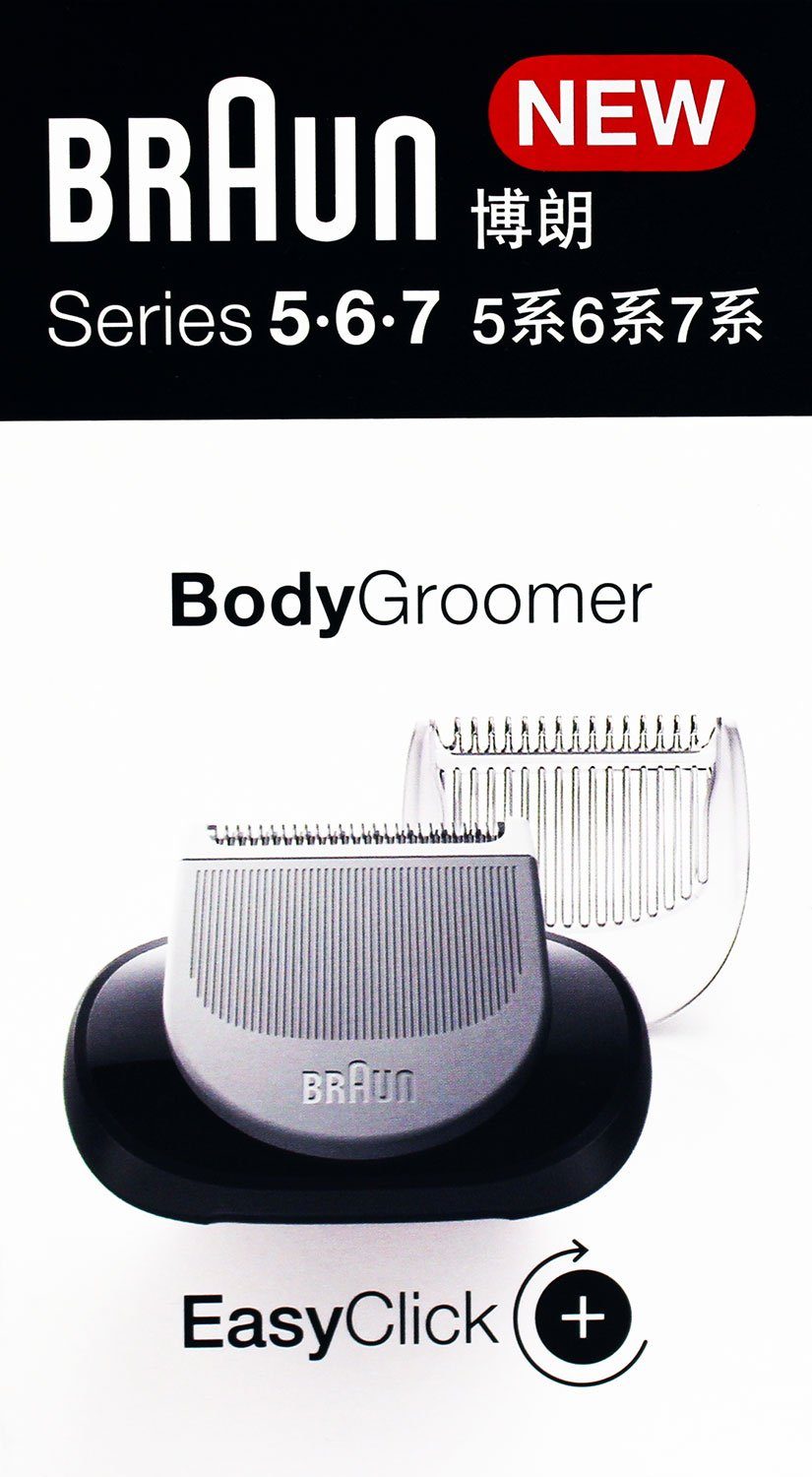 Braun Lockenstab EasyClick Bodygroomer Aufsätze für Rasierer der Serie 5, 6, 7 ab 2020