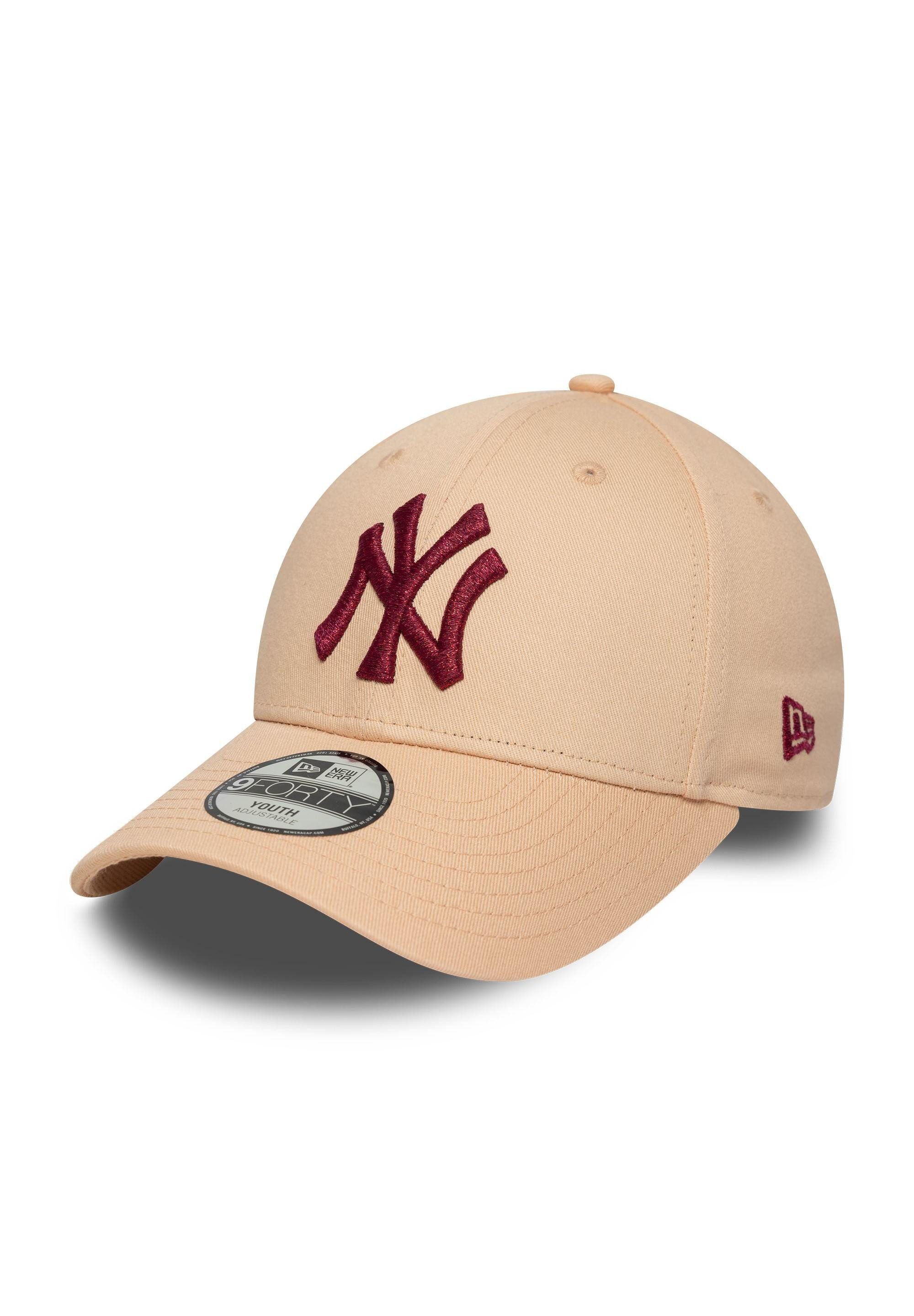 Baseball Cap New York Yankees 9Forty Kinder Cap New Era Rosé Metallic Logo