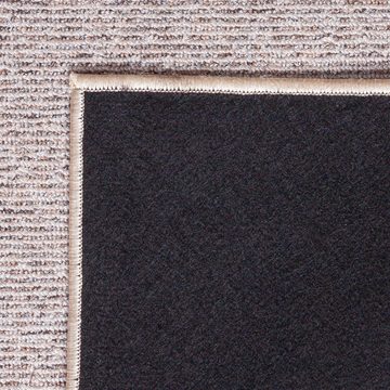 Teppich Teppich flach-gewebt für Eingang & Diele • einfarbig in beige, Carpetia, rechteckig