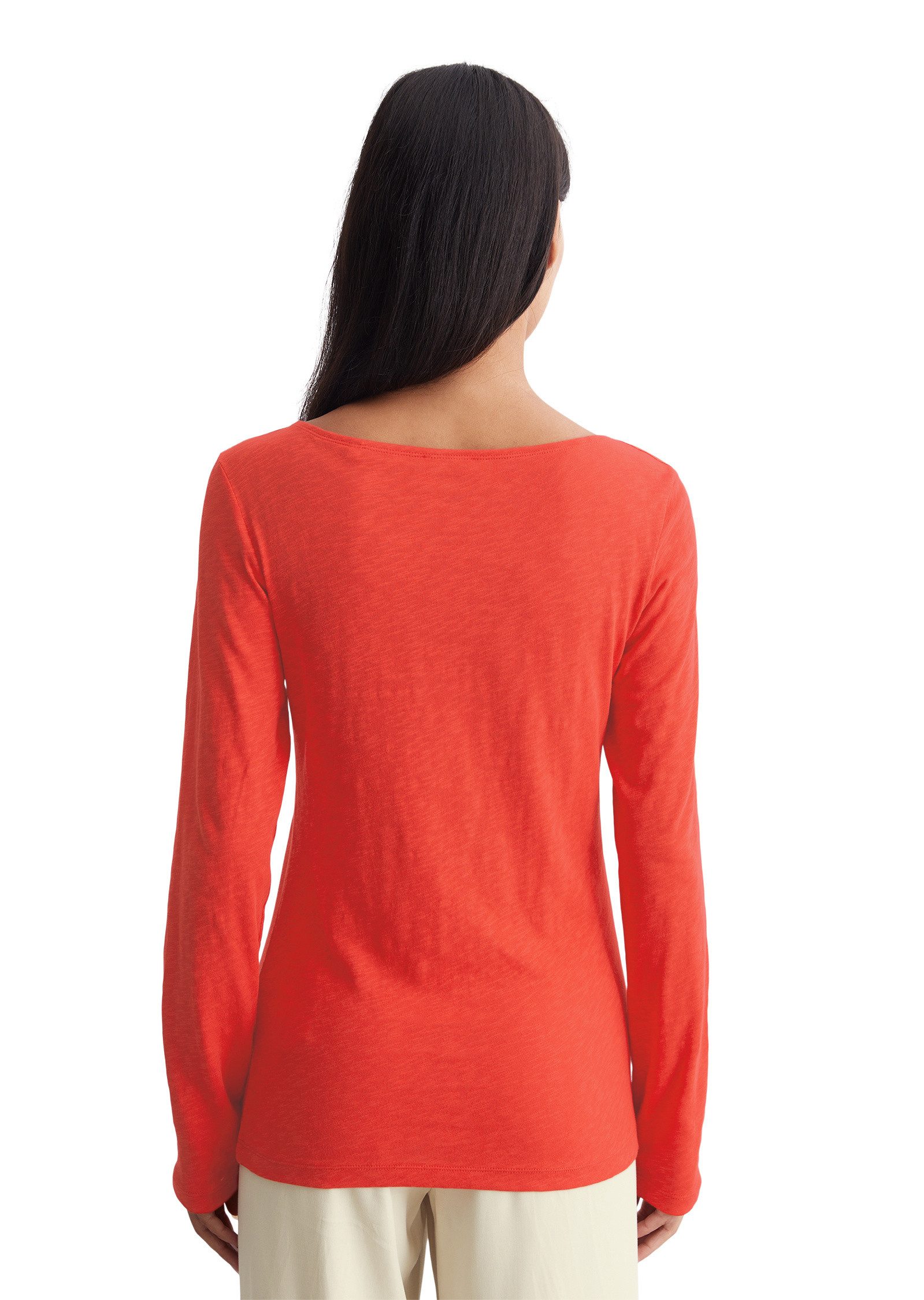 Langarmshirt aus Slub-Jersey