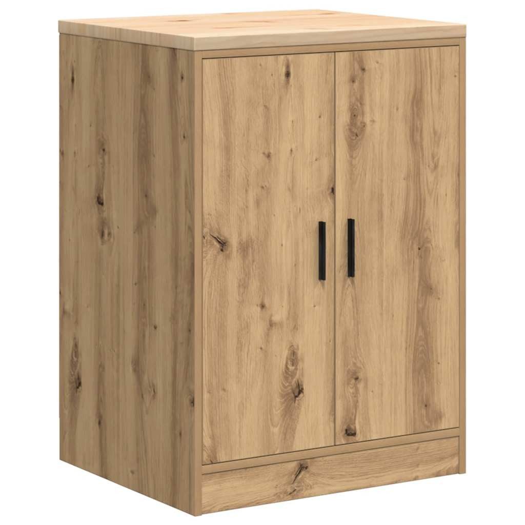 vidaXL Schrankmodule Garagen-Aufbewahrungsschrank Artisan-Eiche Massivholz günstig online kaufen