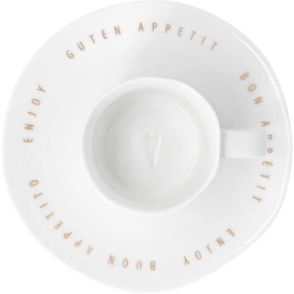 Räder Tasse Design Espresso Tasse Mit Untertasse Guten Appetit