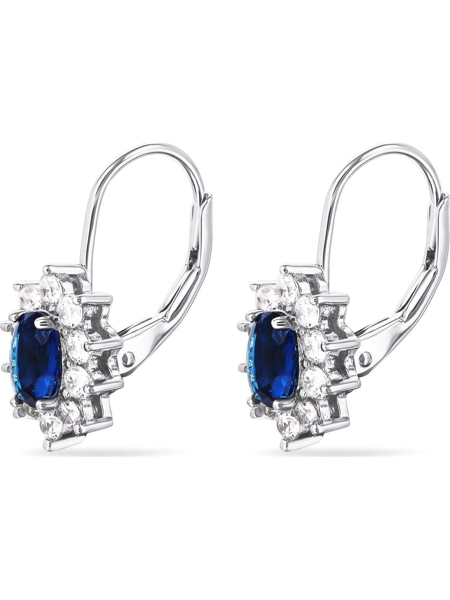 FAVS Paar Ohrhänger FAVS Damen-Ohrhänger 925er Silber 20 Zirkonia