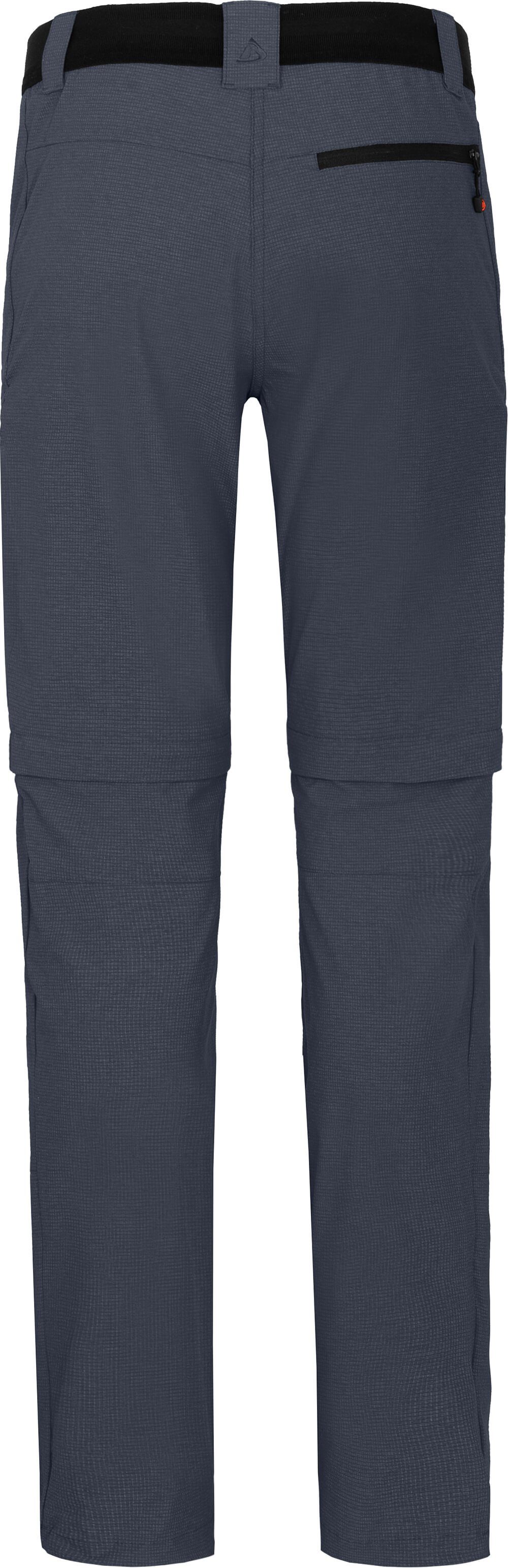 Bergson Outdoorhose PORI Zipp-Off Damen Wanderhose, robust, elastisch, Normalgrößen, grau/blau