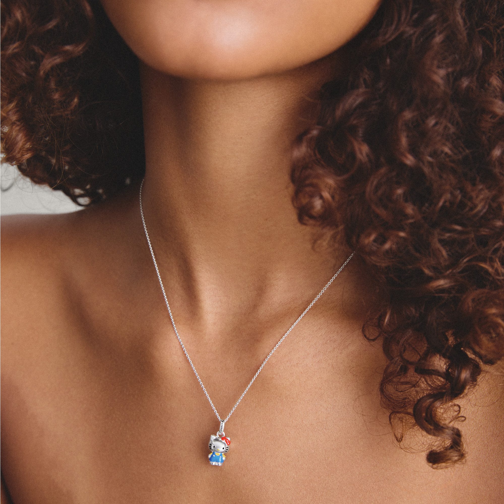 THOMAS SABO Kette mit Anhänger THOMAS SABO ♡ Hello Kitty Kette klassisch blau, Emaille