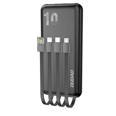 Dudao Universal 10000mAh Powerbank mit USB-Kabel, USB Typ C, Iphone Powerbank