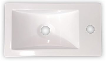 badselekt Waschbecken Waschbecken Aufsatzwaschbecken Waschtisch Gästebad 40 x 22.5 cm 4022