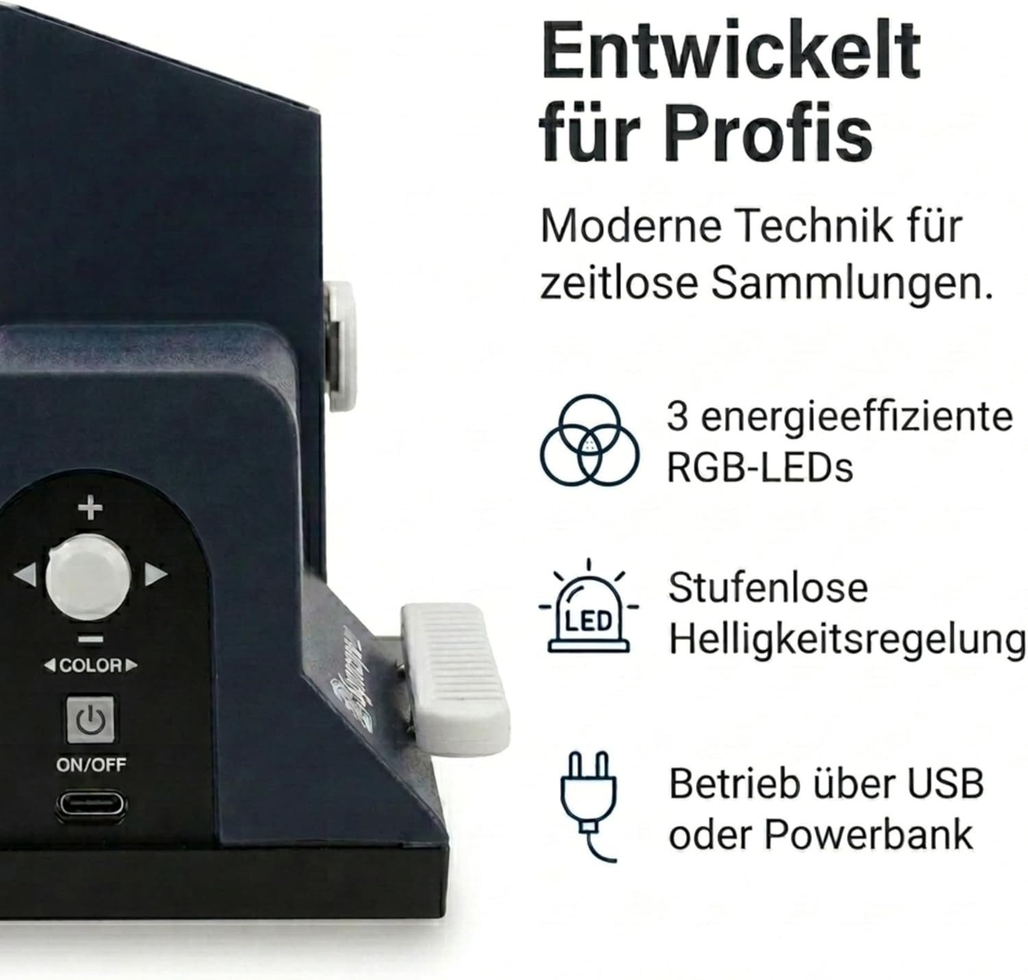 Safe-Album Wasserzeichenfinder Wasserzeichenprüfer SAFE 9901 I vom Hersteller Auf- und Durchlichtmikroskop (Aufdeckung von Fälschungen, Reparaturen & Papierunregelmäßigkeiten)