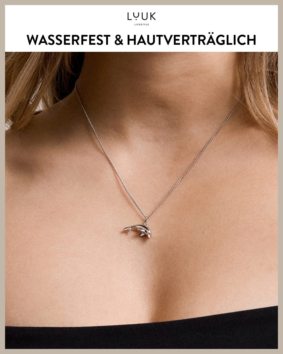 LUUK LIFESTYLE Kette mit Anhänger Delfin, günstig online kaufen