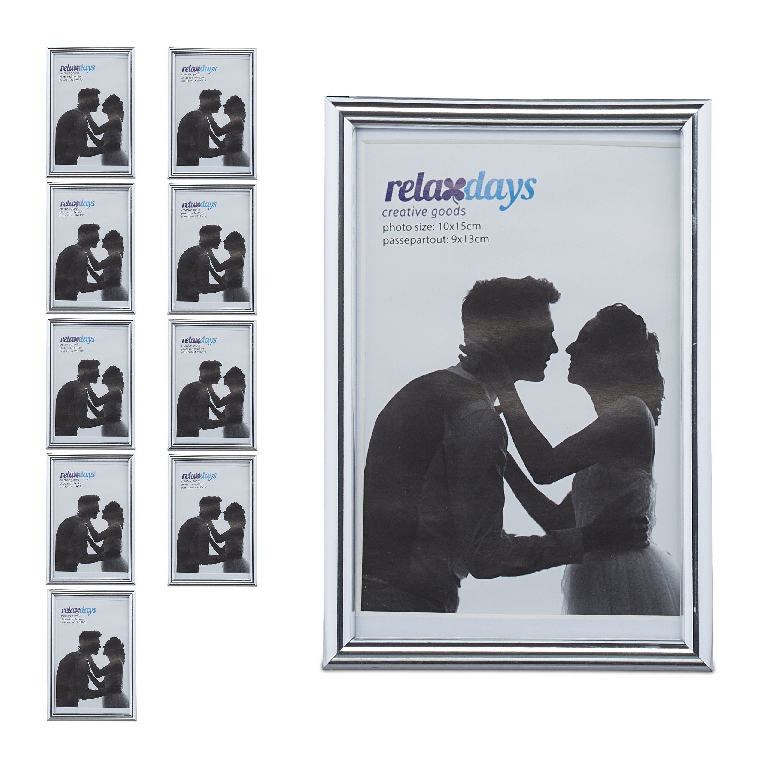 relaxdays Bilderrahmen 10 x Bilderrahmen 10 günstig online kaufen