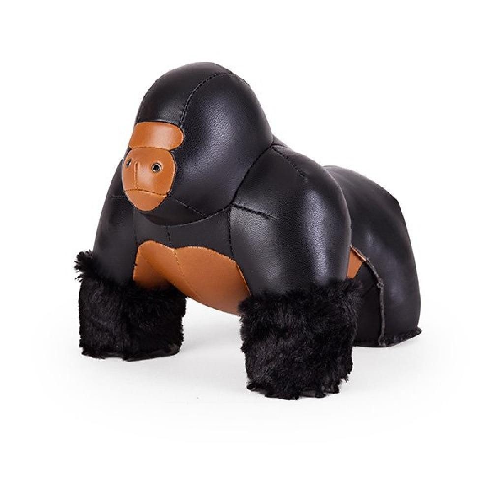 Züny Dekofigur Buchstütze Dekorationsobjekt Affe Gorilla Milo Black (1kg)