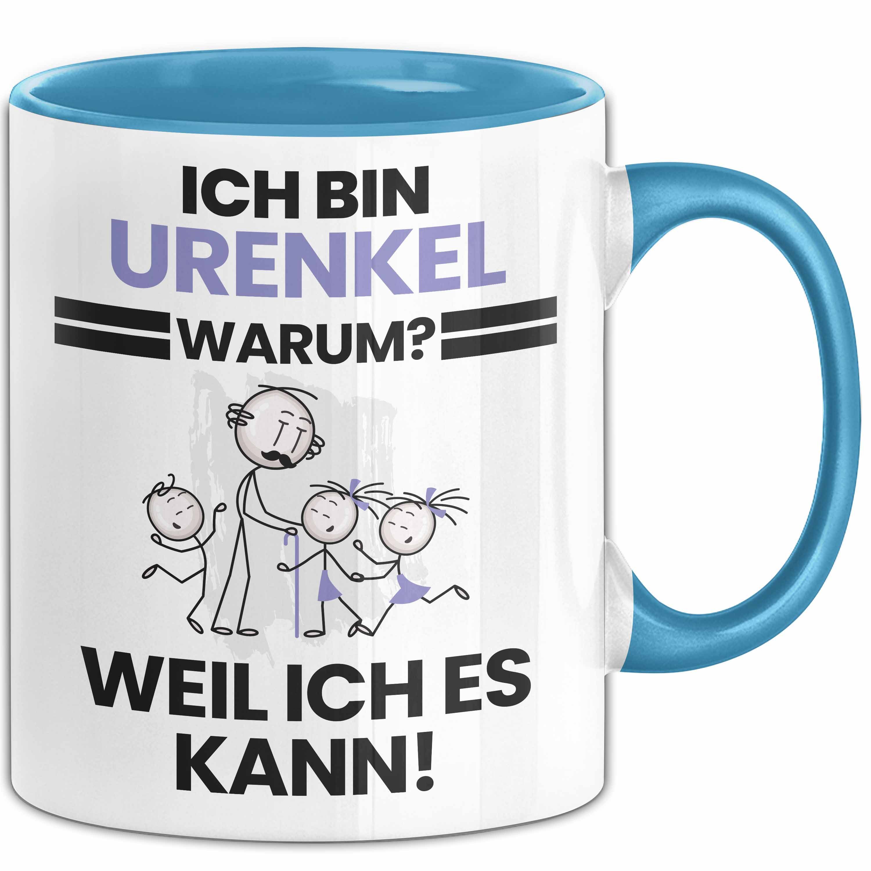 Trendation Tasse Urenkel Geschenk Tasse Lustiger Spruch Ich Bin Urenkel