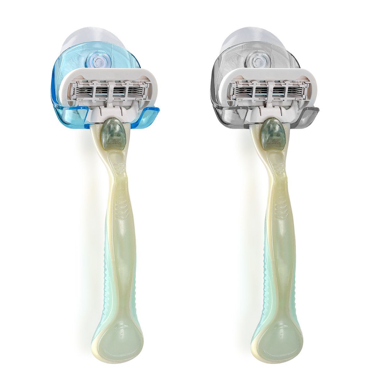 Rasier-Set 2x Saugnapf Halterung für Rasierer