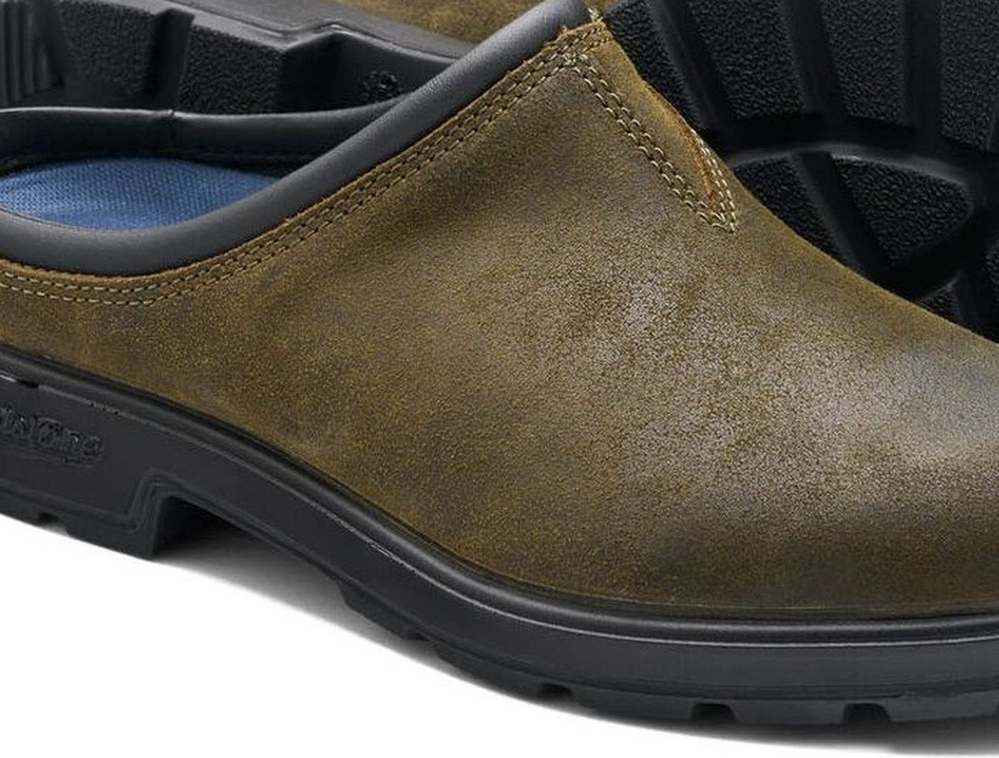 Blundstone 2423 Dark Olive Waxed Suede (Originals Clogs) Clog